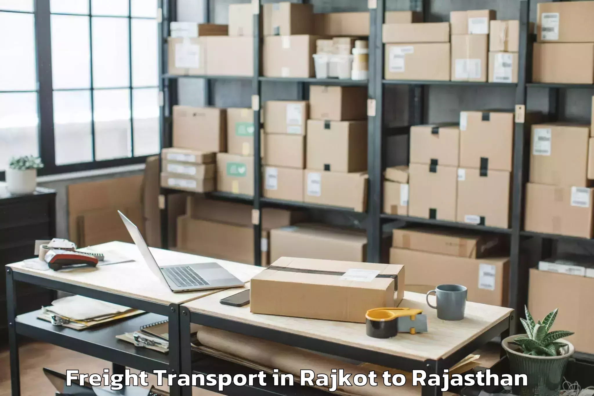 Top Rajkot to Ghator Freight Transport Available